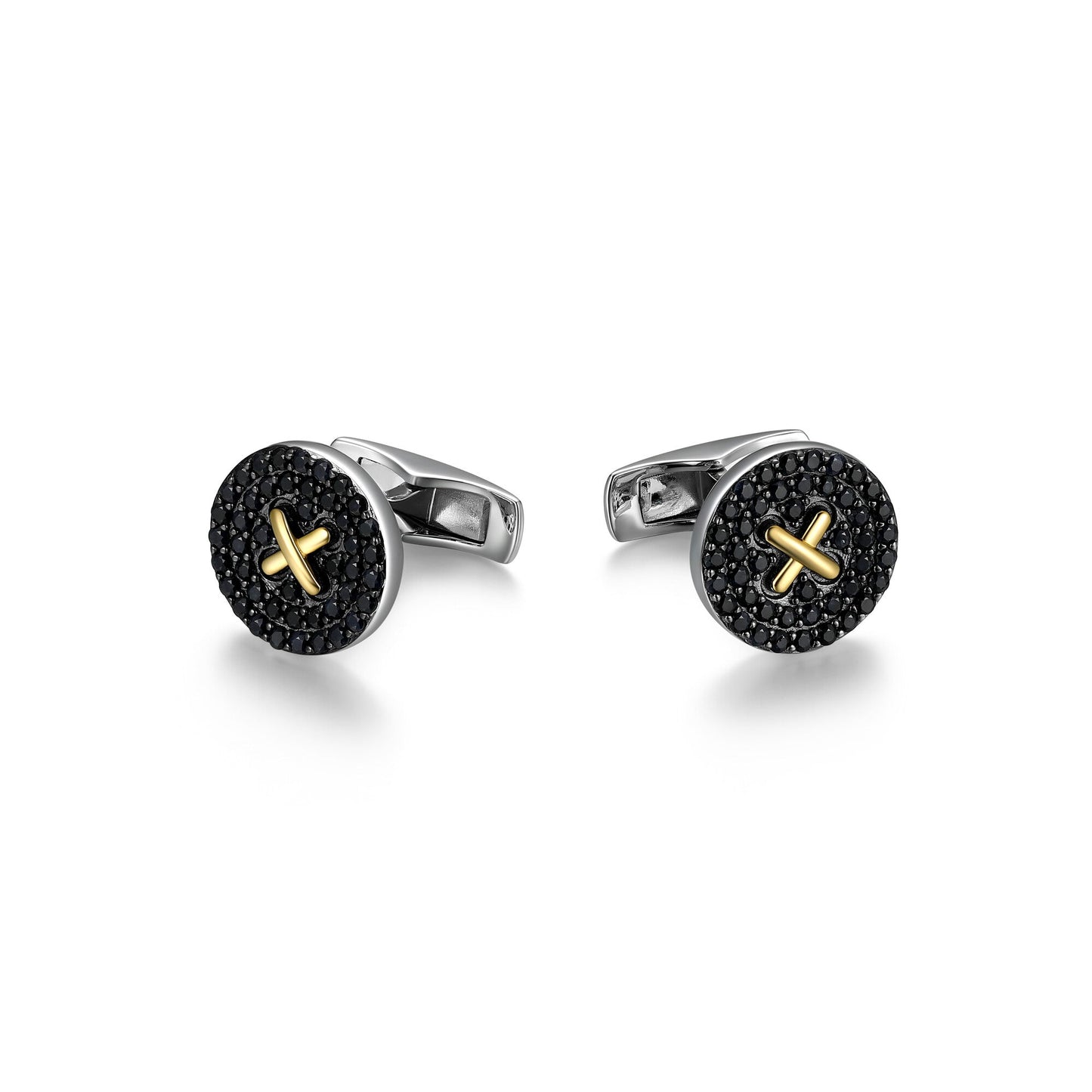 Black Ice Sterling Silver Cufflinks - UC0038 | ethos