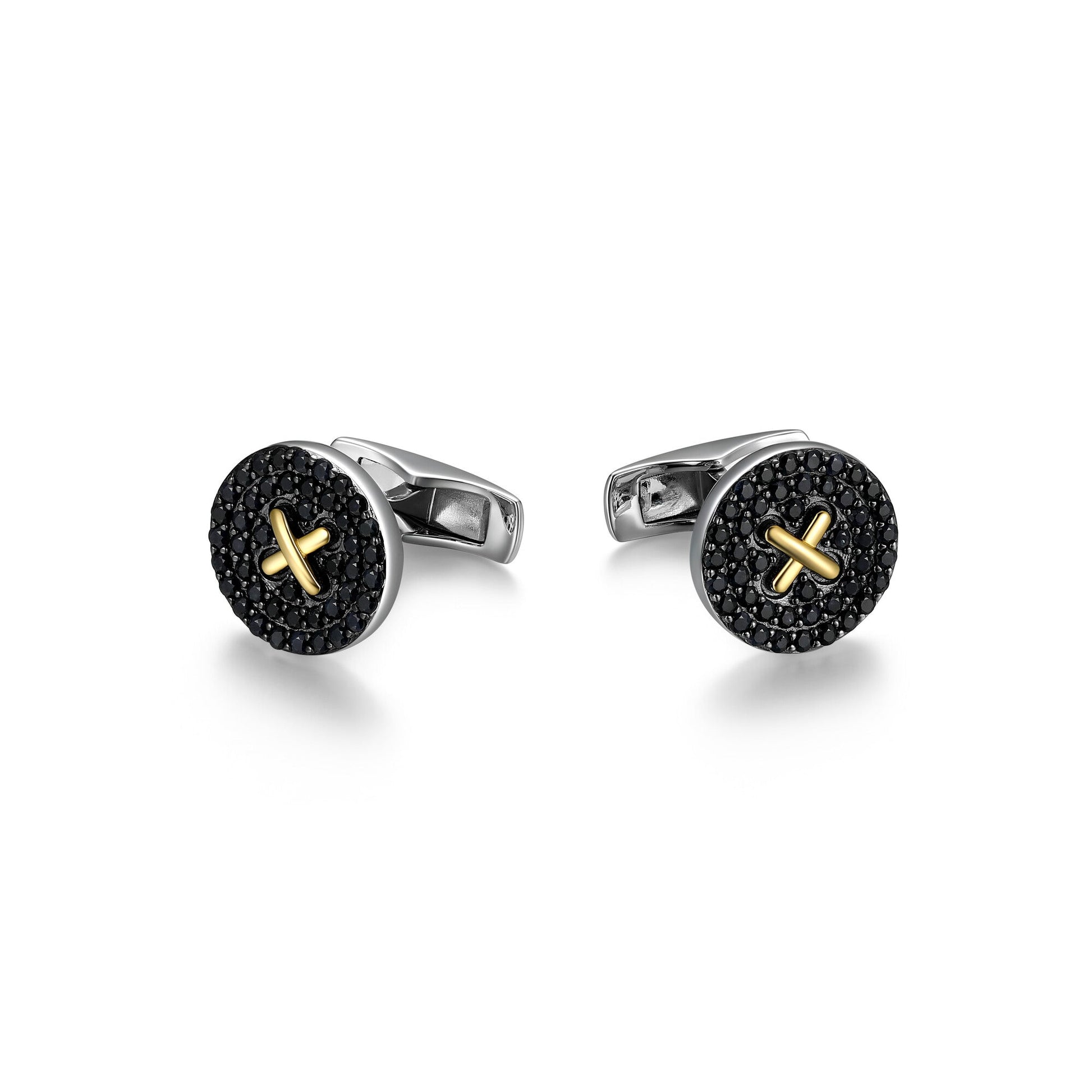 Black Ice Sterling Silver Cufflinks - UC0038 | ethos