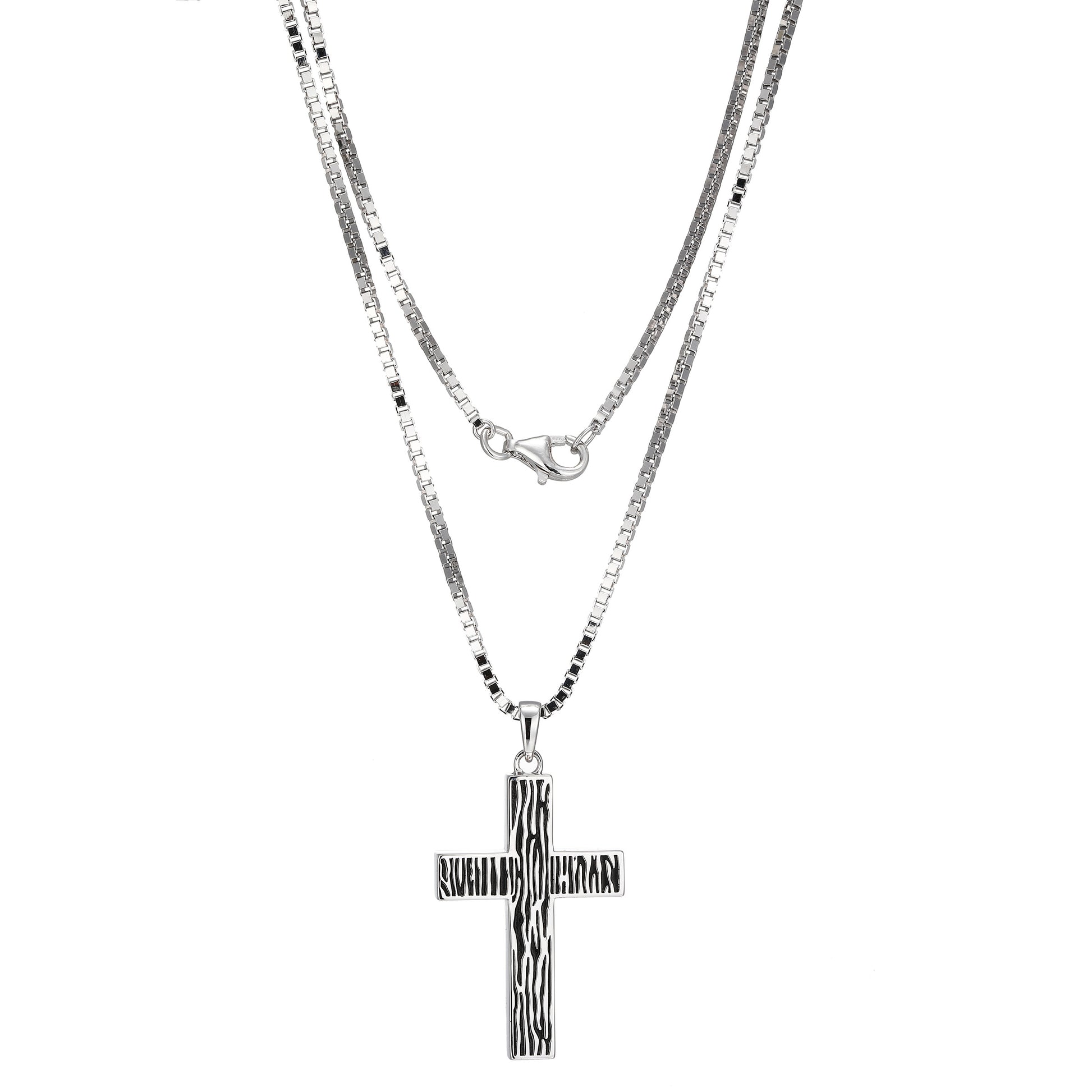 UN0115 - Timber Cross Pendant Necklace | ethos