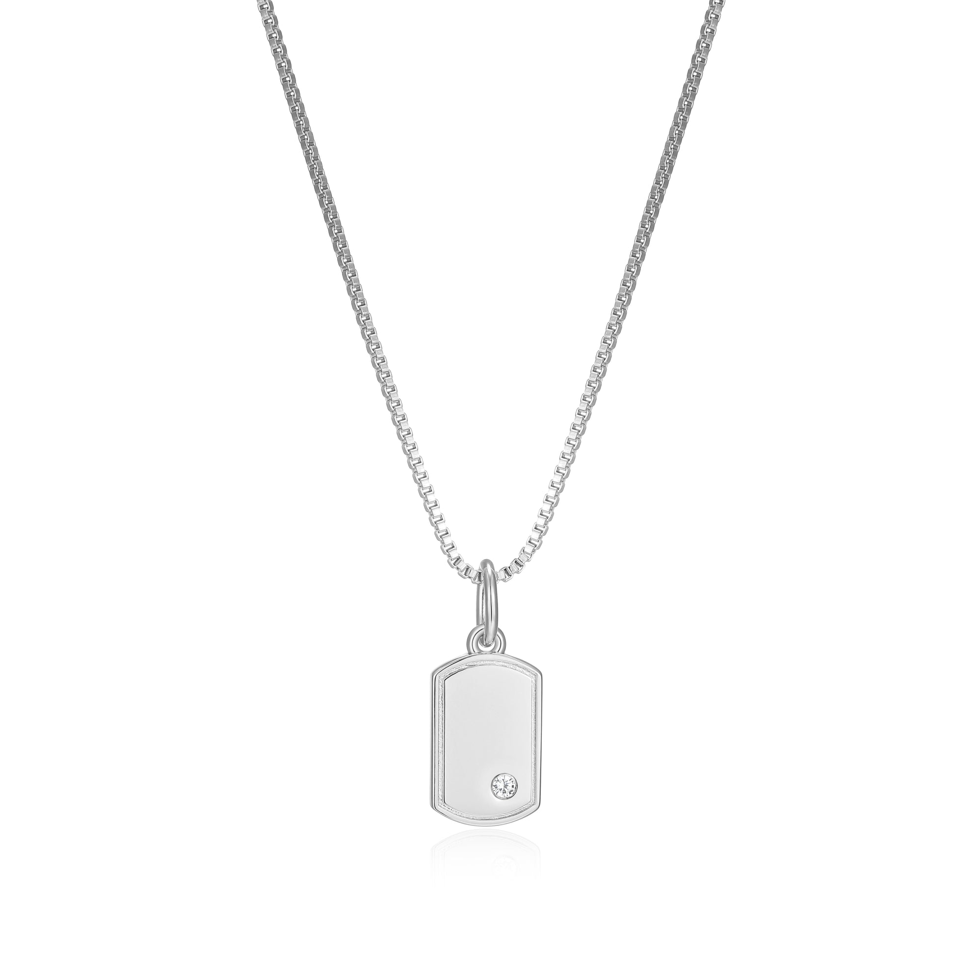 RN0220A - Mini Me Petite Dog Tag Necklace | Reign