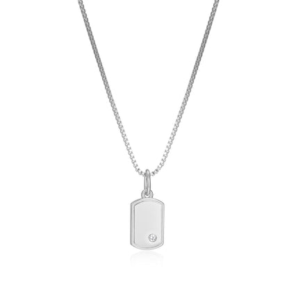 RN0220A - Mini Me Petite Dog Tag Necklace | Reign