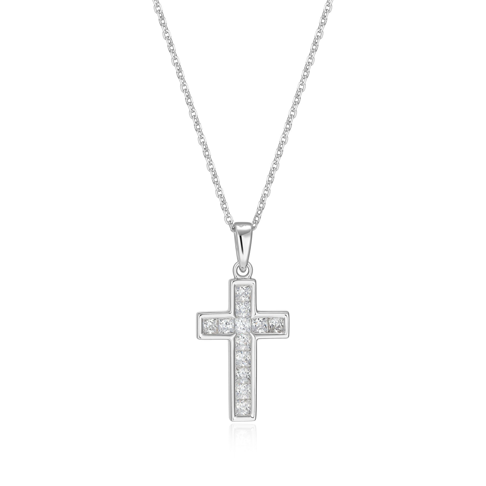 RN0226W - Classic Cross Pendant Necklace | reign