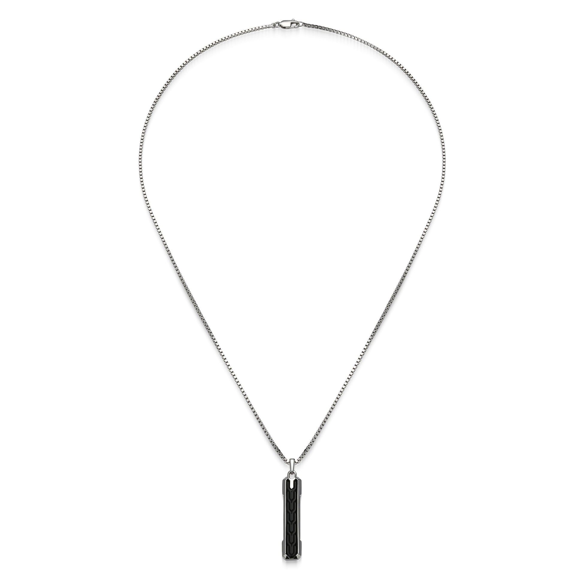 UN0125 - Geo Black Onyx Pendant Necklace | Paris 1901
