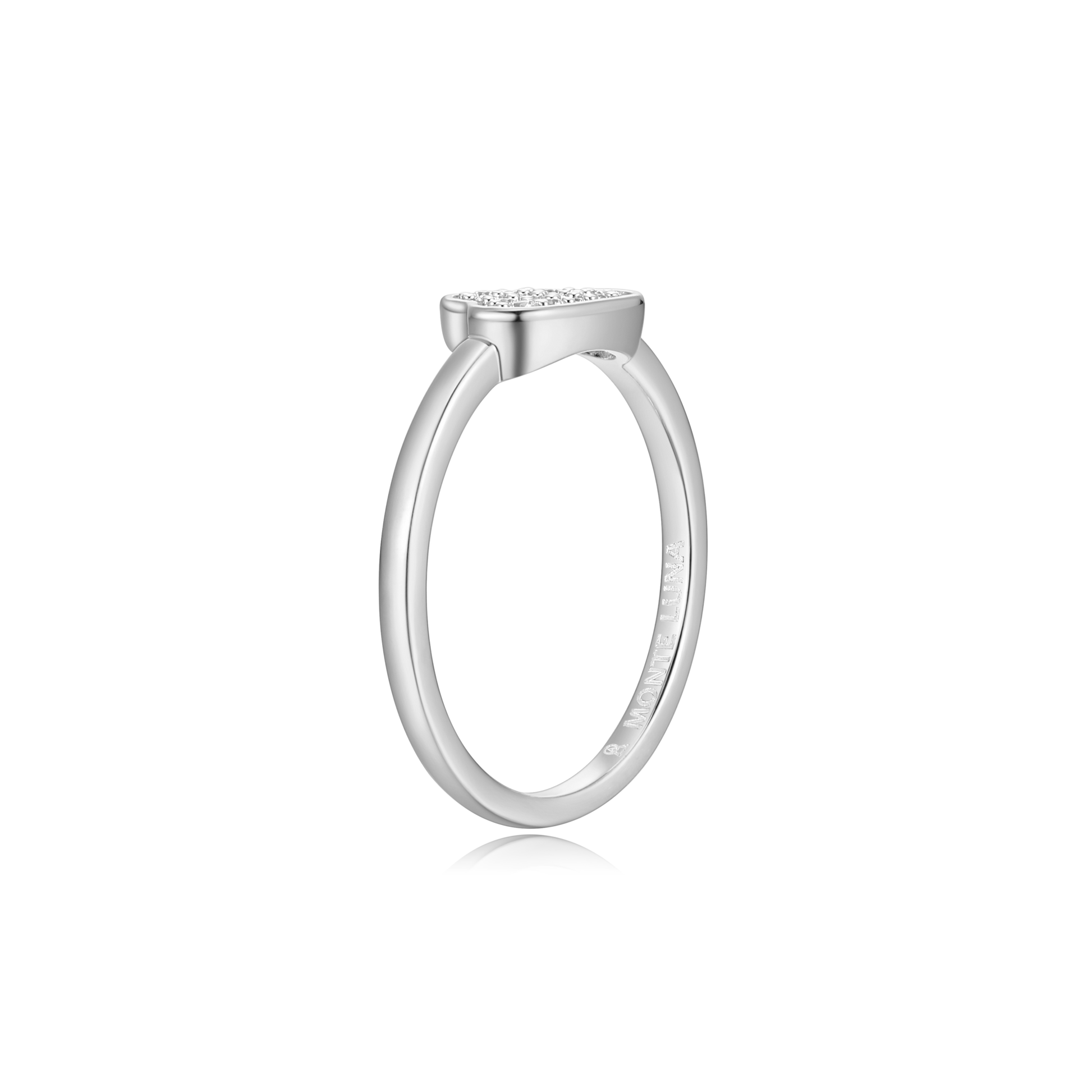 Silver Lining Cloud Ring in Rhodium-Plated Sterling Silver | M by Monte Luna