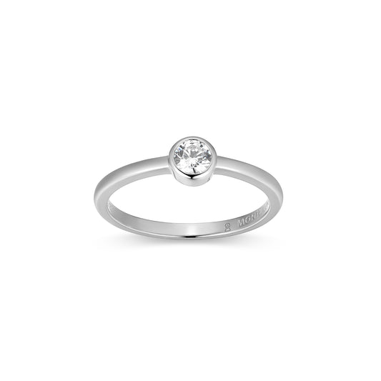 MR0158W6 - Bezel Promise Ring | Monte Luna