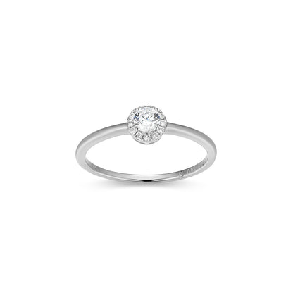 MR0157W6 - Halo Promise Ring | Monte Luna