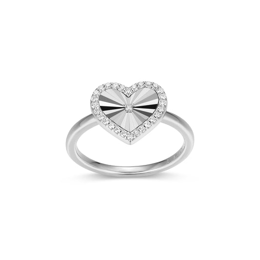 BR0311W5 - Sunray Heart Ring | m by monte luna