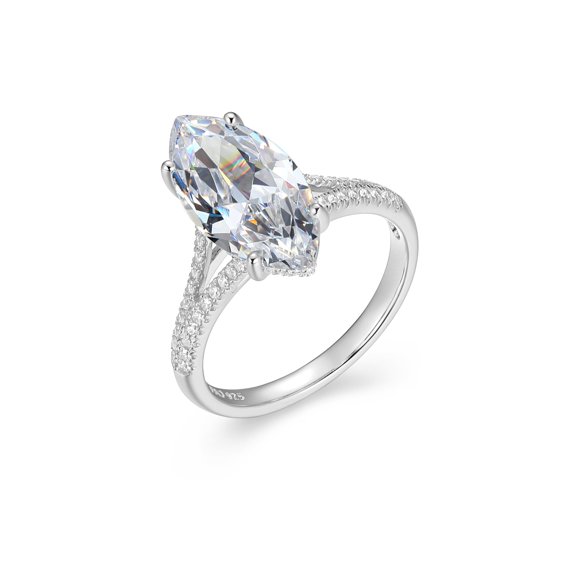 RR0216 - Solitaire Marquise-Cut CZ Ring | reign