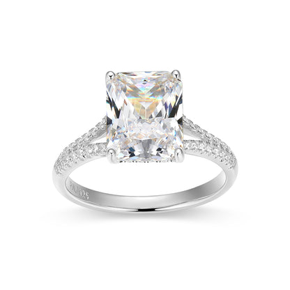 RR0215 - Solitaire Emerald-Cut CZ Ring | reign
