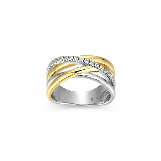 MR01376 - Adorn Two-Tone Highway Ring | Monte Luna