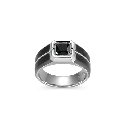 UR012410 - Genuine Black Sapphire Statement Ring | Paris 1901