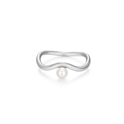 RR0254W6 - Pearl Wave Ring | reign