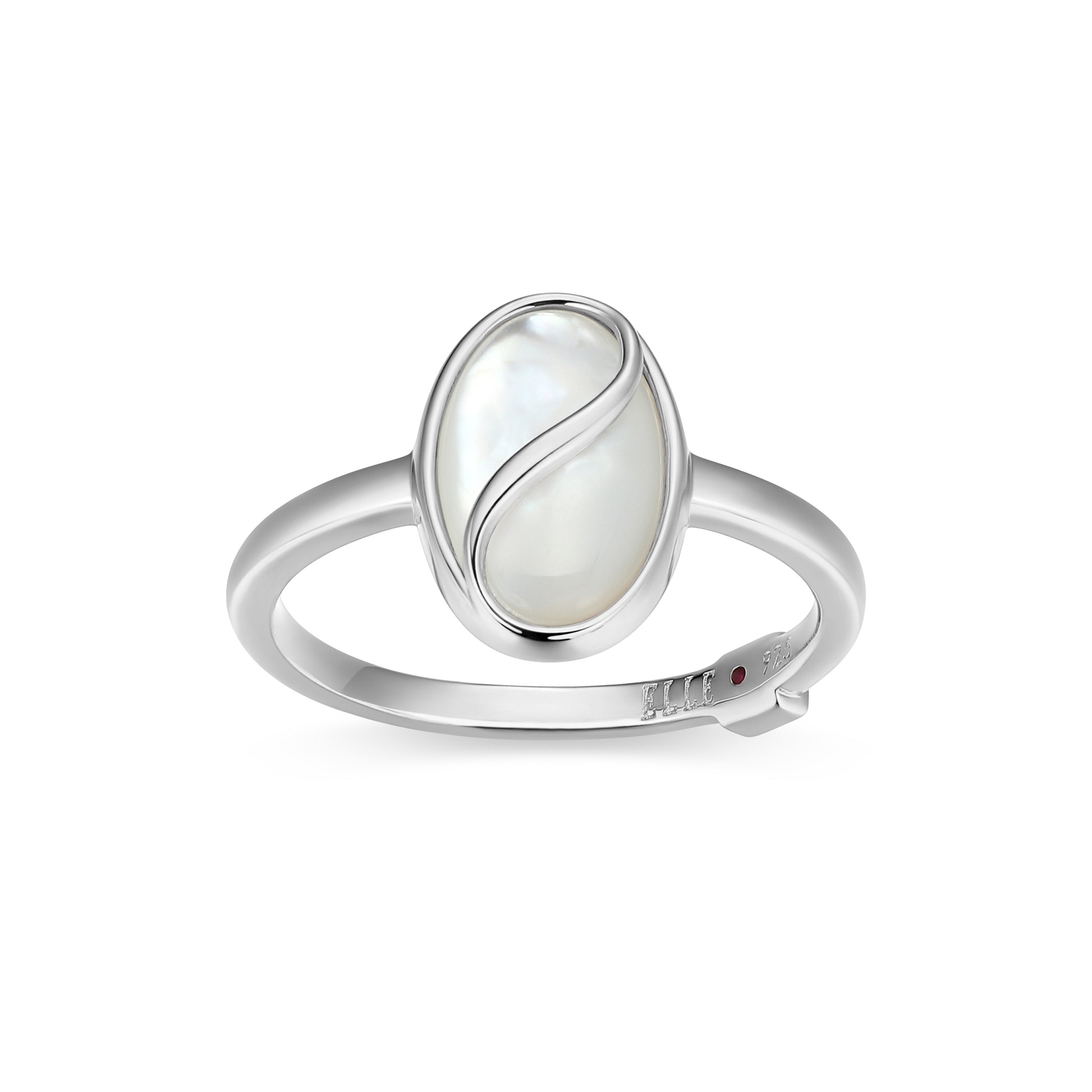 LR03016 - Twist Mother of Pearl Ring | Paris 1901
