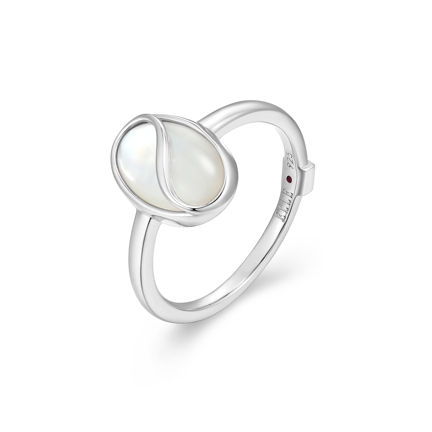 LR03016 - Twist Mother of Pearl Ring | Paris 1901