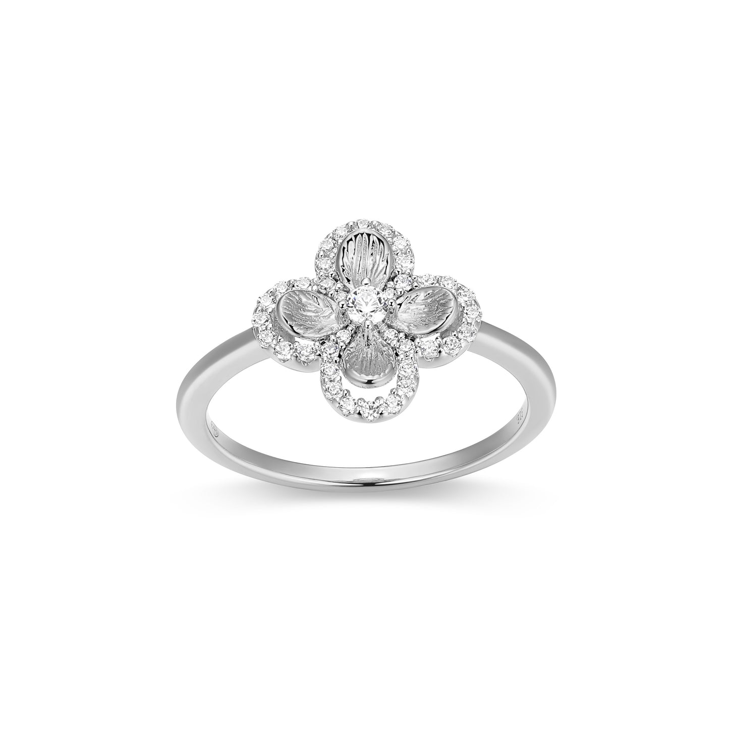 CR0204 - Flower Clover Ring | charles garnier