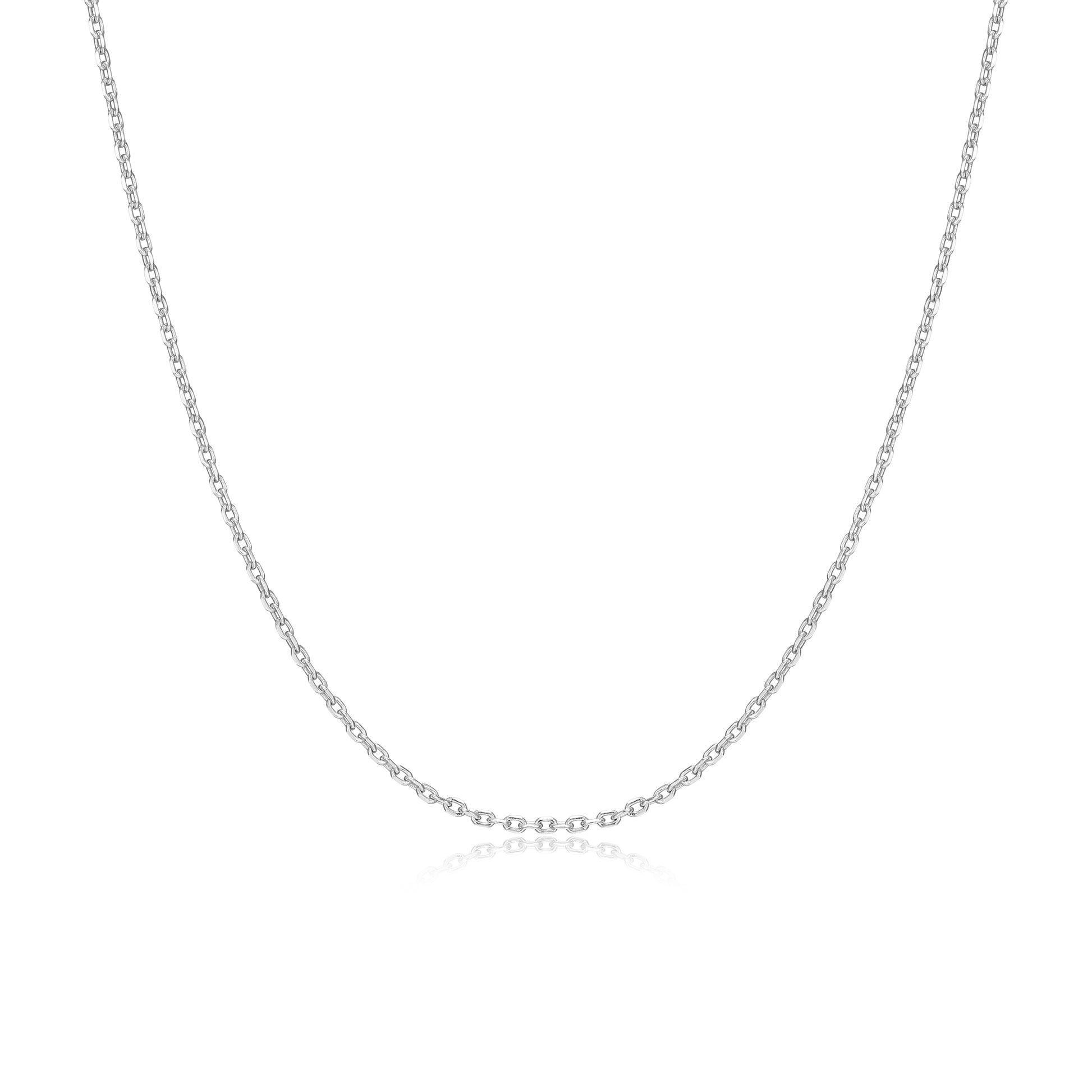 RN0251W - Diamond Cut Cable Chain Necklace | reign