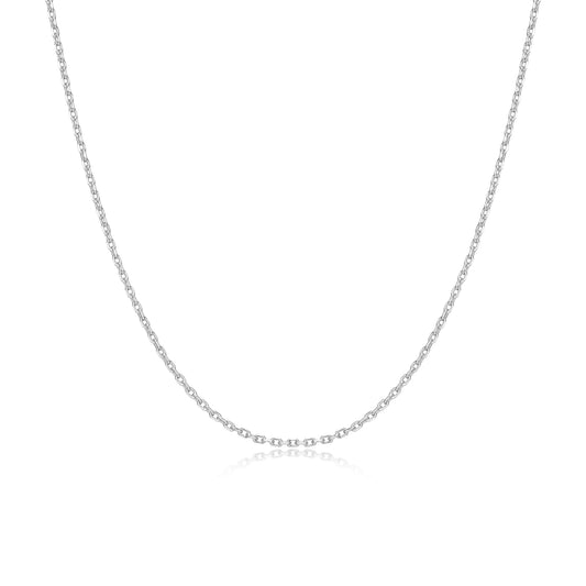 RN0251W - Diamond Cut Cable Chain Necklace | reign