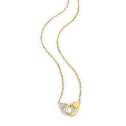 Arrested Statement Necklace in 14K Yellow Gold-Plated Sterling Silver | M by Monte Luna