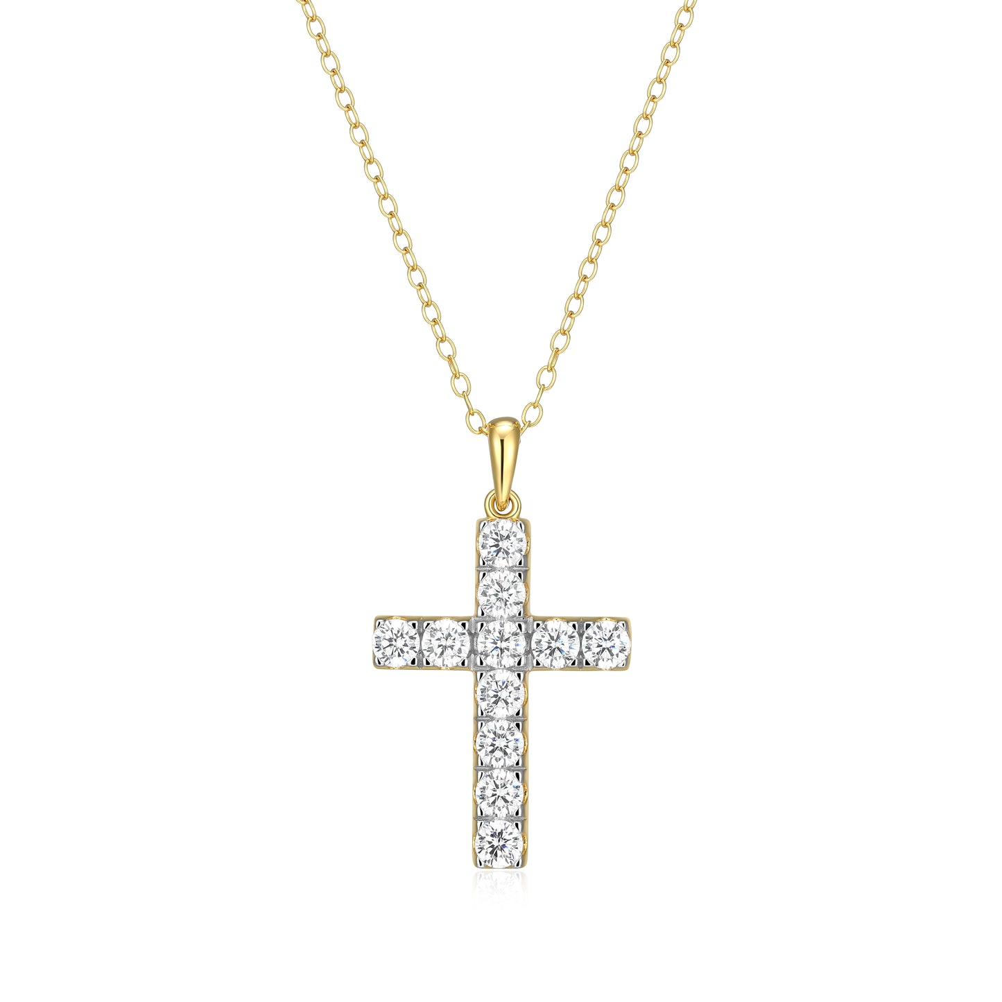 MN0150Y - Faith Cross Pendant Necklace | Monte Luna
