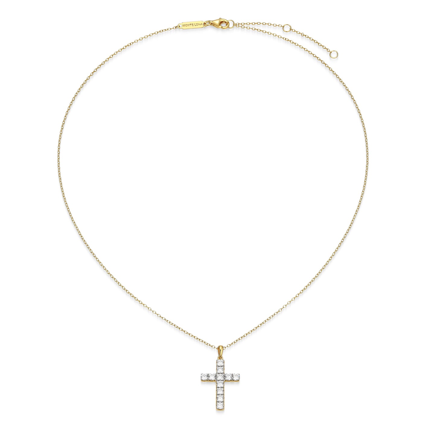 MN0150Y - Faith Cross Pendant Necklace | Monte Luna