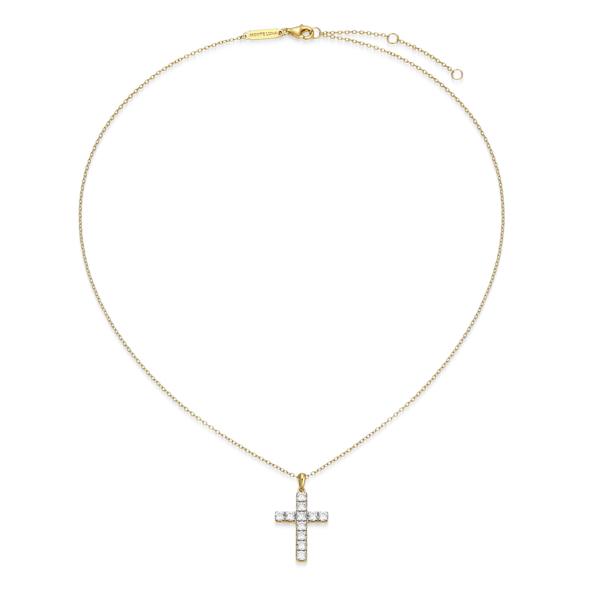 MN0150Y - Faith Cross Pendant Necklace | Monte Luna