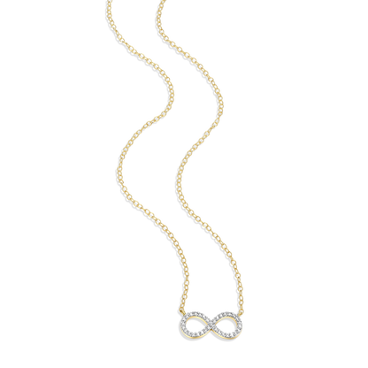 Infinity Statement Necklace in 14K Yellow Gold-Plated Sterling Silver | M by Monte Luna