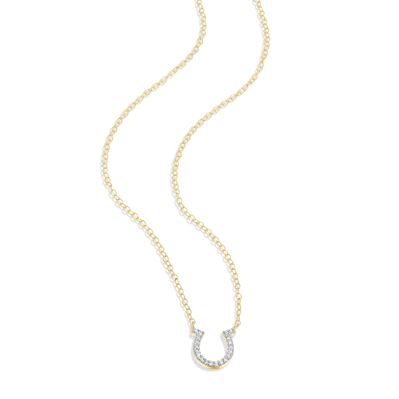 Horseshoe Statement Necklace in 14K Yellow Gold-Plated Sterling Silver | M by Monte Luna