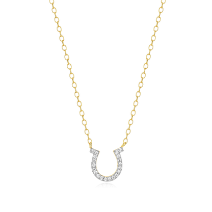 Horseshoe Statement Necklace in 14K Yellow Gold-Plated Sterling Silver | M by Monte Luna