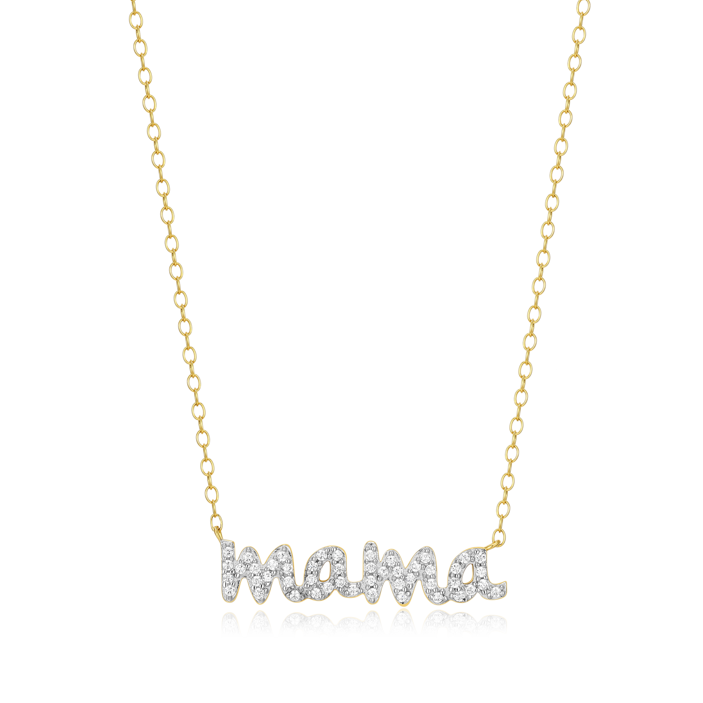 Mama Statement Necklace in 14K Yellow Gold-Plated Sterling Silver | M by Monte Luna