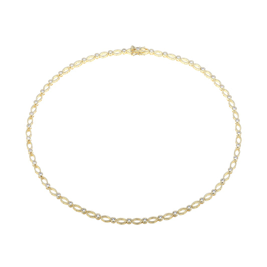 MN0130 - Timeless Marquise Lab-Created Diamond Line Necklace | Monte Luna