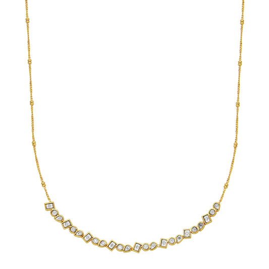 BN0257Y - Lab-Grown Diamond Abacus Bead Necklace | m by monte luna