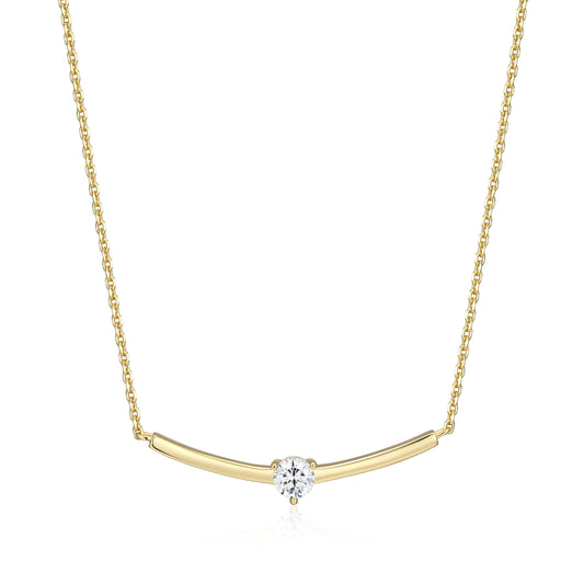 RN0229 - Solitaire Bar Necklace | reign
