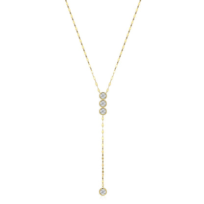 BN0302Y - Lariat Lumachina Chain Necklace | m by monte luna