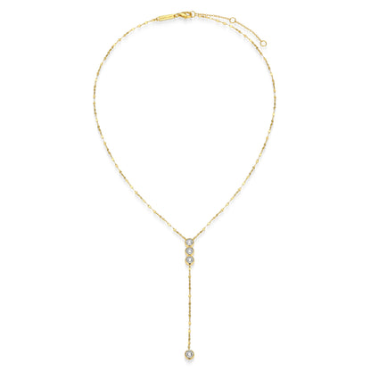 BN0302Y - Lariat Lumachina Chain Necklace | m by monte luna