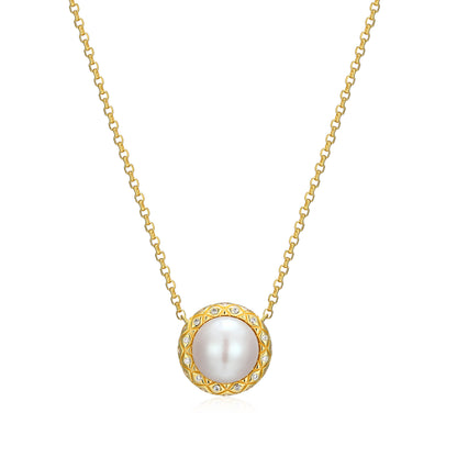 CN0216 - Quilted Freshwater Pearl Necklace | Paris 1901