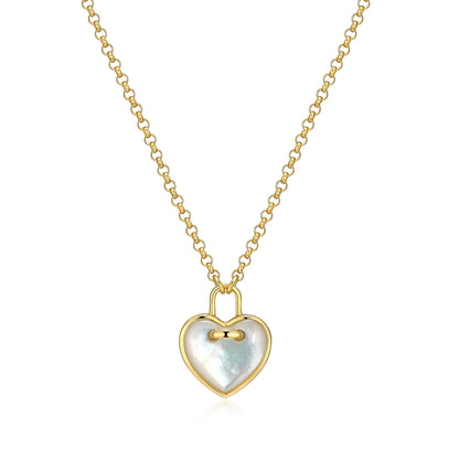 CN0226 - Amour Mother of Pearl Pendant Necklace | Paris 1901