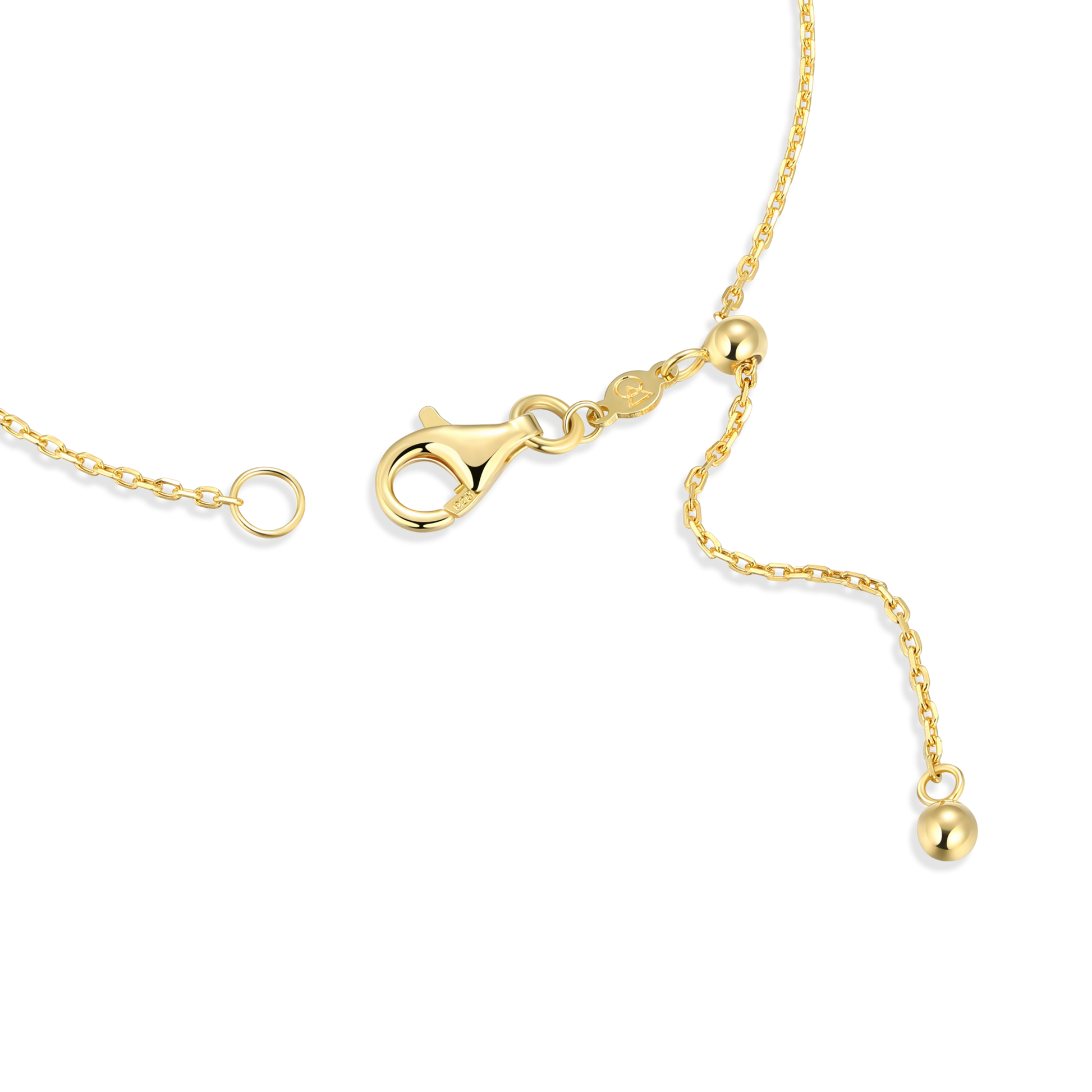 Hearts & Pearls Station Bolo Bracelet in 14K Gold-Plated Sterling Silver | M by Monte Luna