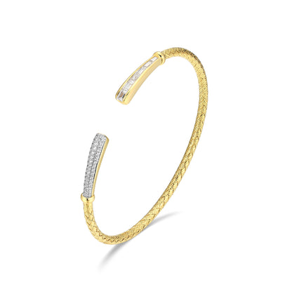 CB0224 - Baguette Open Cuff | Paris 1901