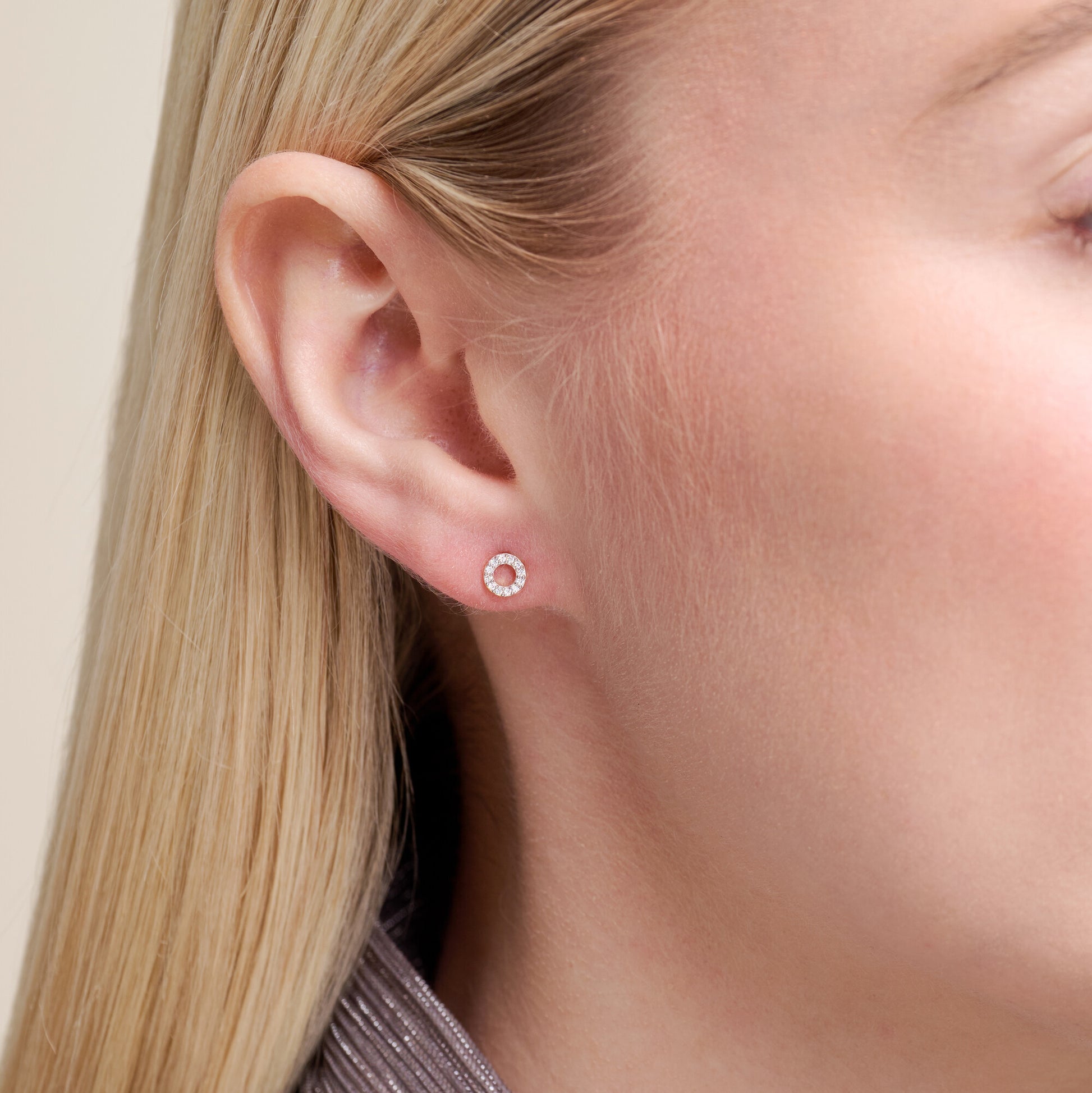 XO Stud Earrings in 14K Yellow Gold-Plated Sterling Silver | M by Monte Luna