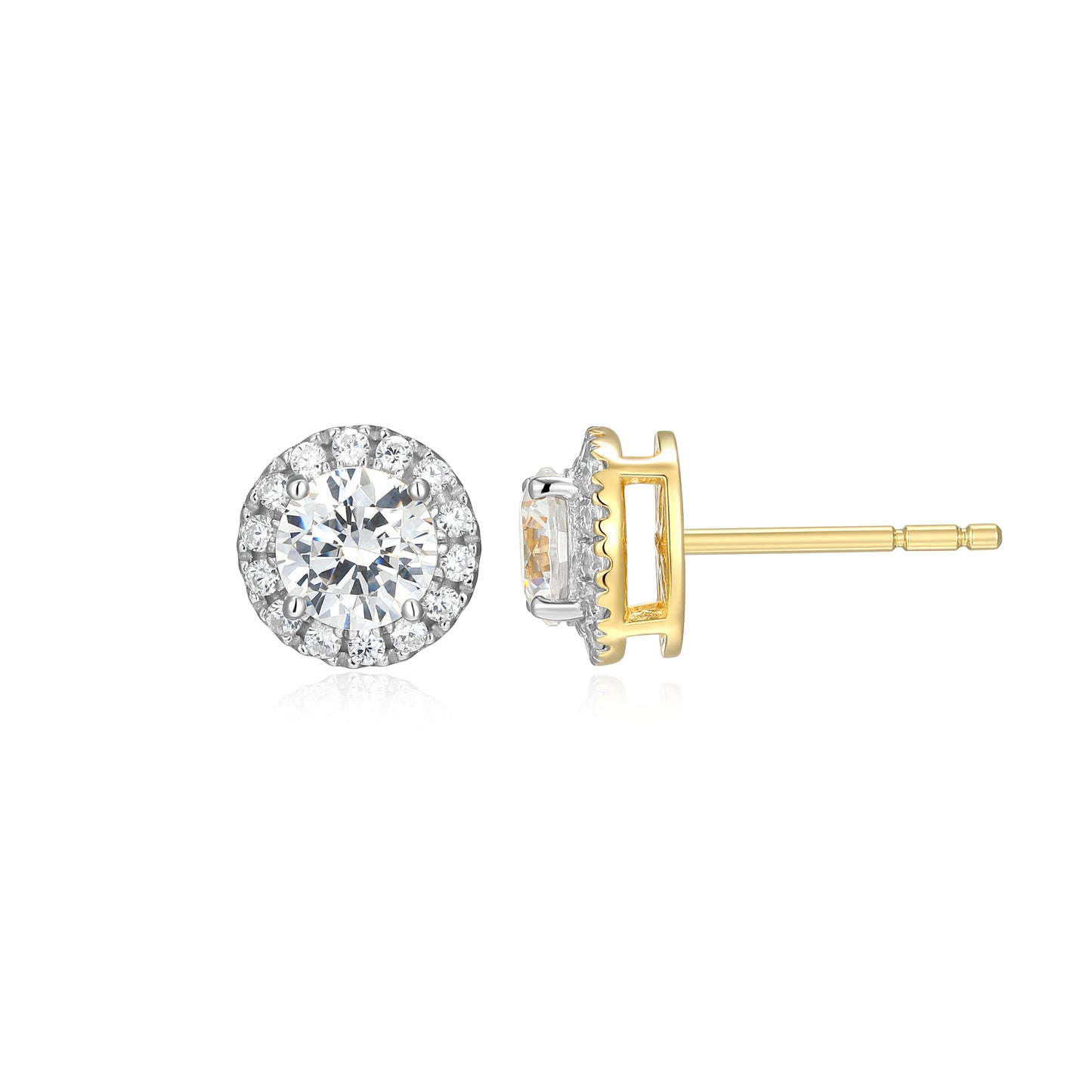 ME0147Y - Halo Stud Earrings | Monte Luna