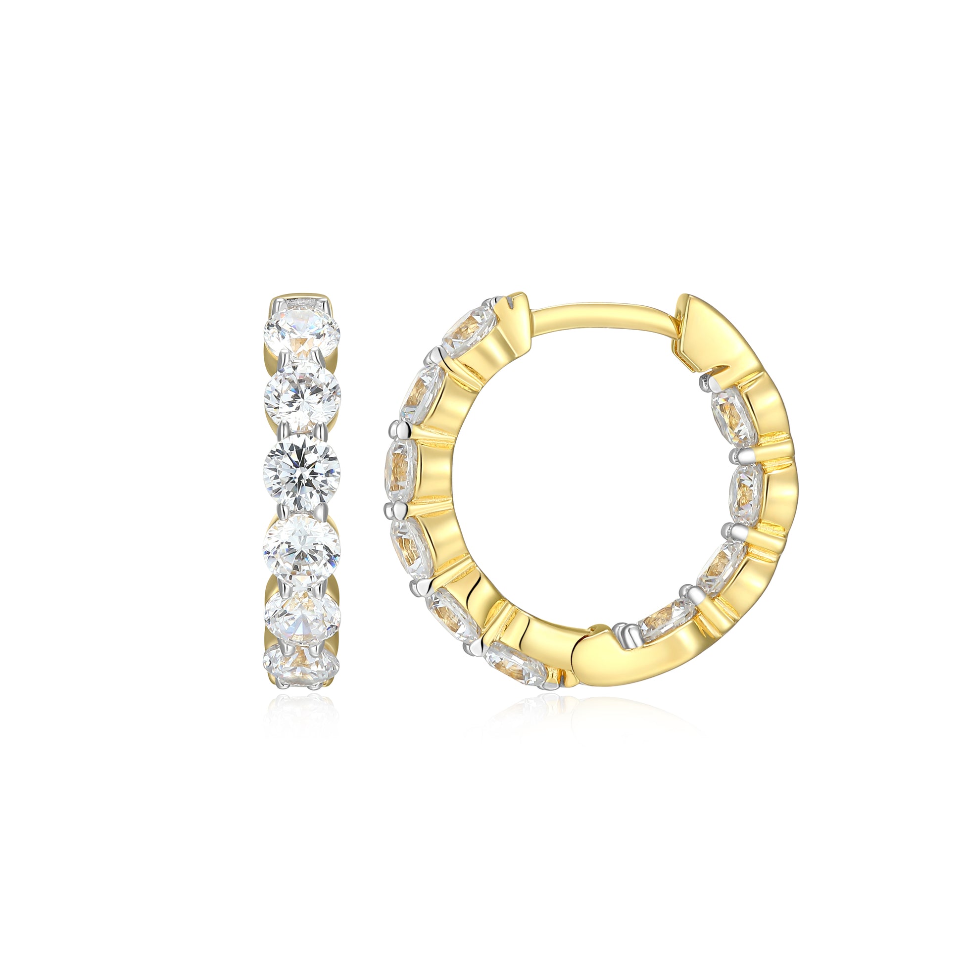 ME0156Y - Inside-Out Hoop Earrings | Monte Luna