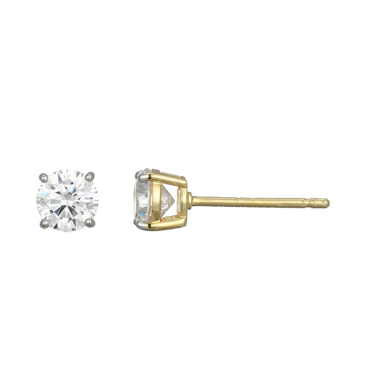 ME0114 - Essentials Medium Lab-Created Diamond Stud Earrings | Monte Luna