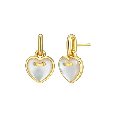 CE0226 - Amour Mother of Pearl Stud Drop Earrings | Paris 1901