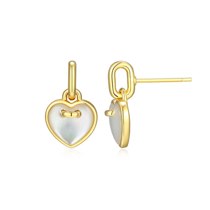 CE0226 - Amour Mother of Pearl Stud Drop Earrings | Paris 1901