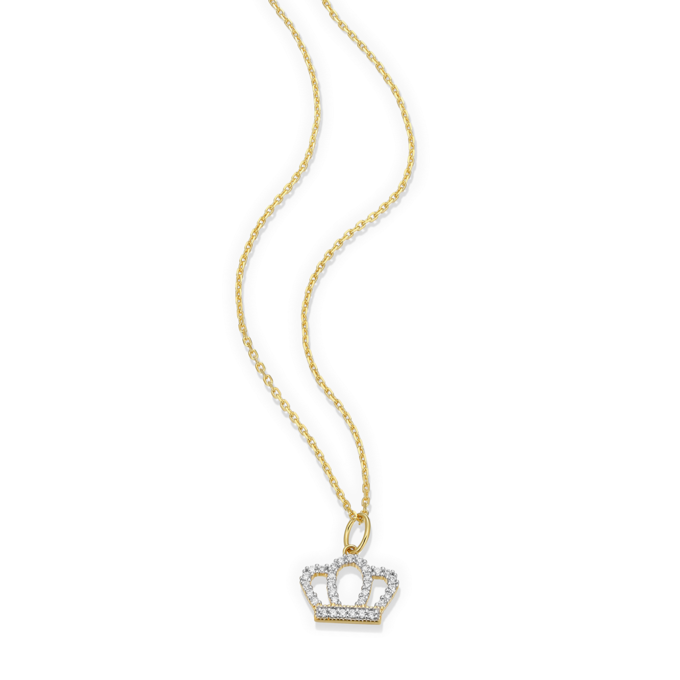 Royalty Statement Necklace in 14K Yellow Gold-Plated Sterling Silver | M by Monte Luna