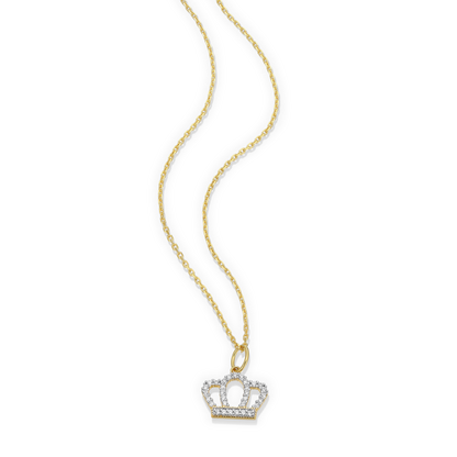 Royalty Statement Necklace in 14K Yellow Gold-Plated Sterling Silver | M by Monte Luna