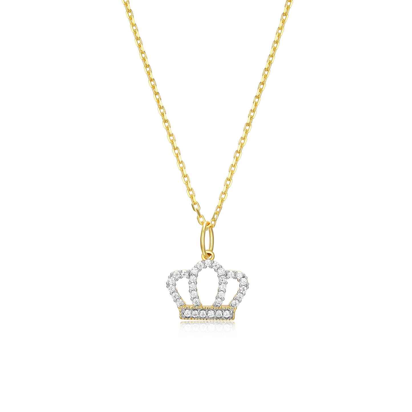 Royalty Statement Necklace in 14K Yellow Gold-Plated Sterling Silver | M by Monte Luna