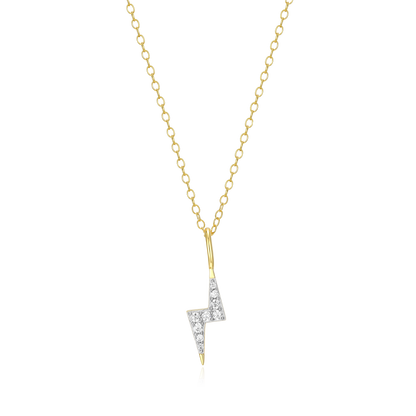 Lighting Pendant Necklace in 14K Yellow Gold-Plated Sterling Silver | M by Monte Luna