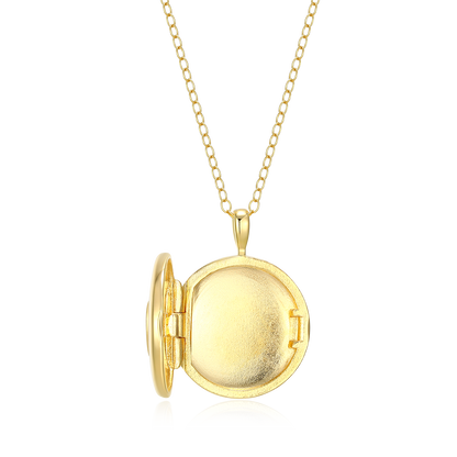 Pave Heart Locket Lab-Created Diamond Pendant Necklace in 14K Gold & Rhodium-Plated Sterling Silver | M by Monte Luna