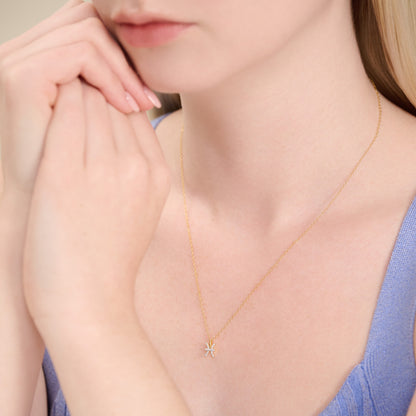 Pisces Constellation Pendant Necklace in 14K Yellow Gold-Plated Sterling Silver | M by Monte Luna